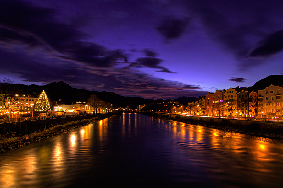 Abendrot Ã¼ber Innsbruck